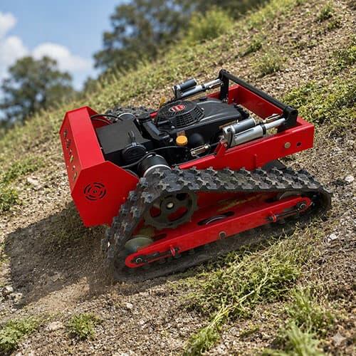 How to Safely Mow Steep Slopes with an RC Mower