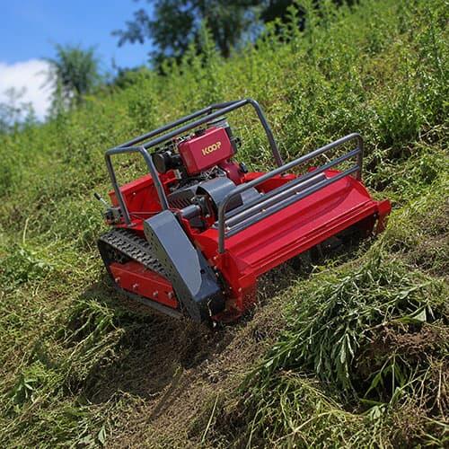 How to Mow Steep Slopes Safely with an RC Mower
